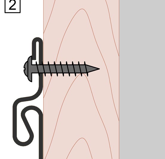 Схема фиксации сайдинга Döcke.