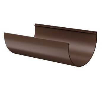 Жёлоб водосточный 1.5 м Комфорт (Comfort) Тёмно-коричневый