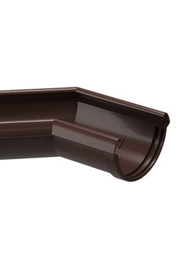 Угол желоба 135˚ Lux Шоколад, (RAL 8019)